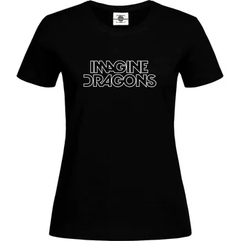 Dámské tričko Tričko Imagine Dragons Druh: Dámské, Barva: Černá, Velikost: XS