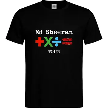 Pánské tričko Tričko Ed Sheeran | Tour Druh: Pánské, Barva: Černá, Velikost: M