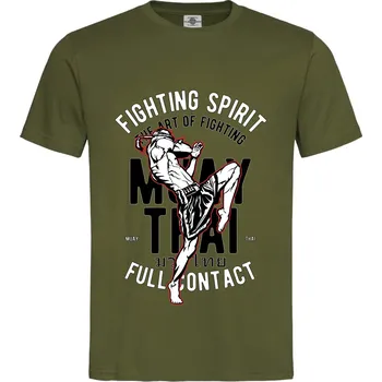 Pánské oblečení Tričko Fighting Spirit Druh: Dětské, Barva: Khaki, Velikost: 146-L