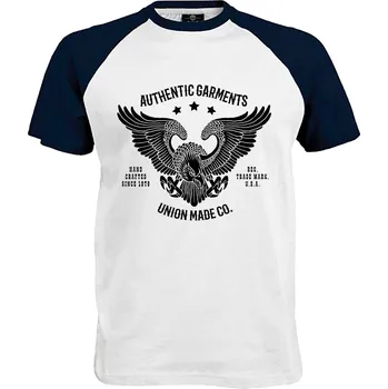 Pánské tričko Tričko Authentic Garments Druh: Pánské, Barva: Navy | Bílá, Velikost: L