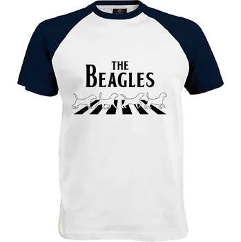 Pánské tričko Tričko The Beagles Druh: Pánské, Barva: Navy | Bílá, Velikost: L