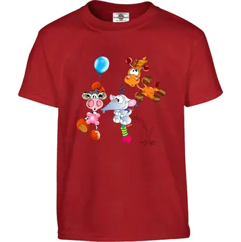 Tričko Krkouni skotačí Druh: Dětské, Barva: Červená, Velikost: L