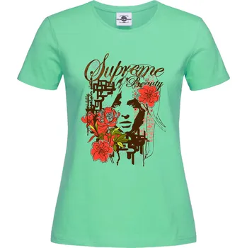 Dámské tričko Tričko Supreme Beauty Druh: Dámské, Barva: Světle Zelená, Velikost: XL