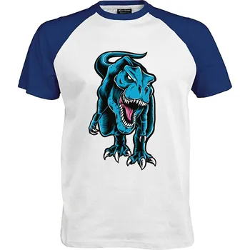 Pánské tričko Tričko Tyrannosaurus Rex Druh: Pánské, Barva: Royal | Bílá, Velikost: XL