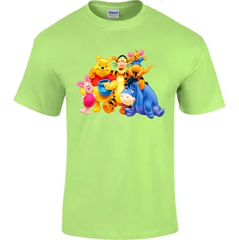 Pánské tričko Tričko Pů a Přátelé Druh: Dětské, Barva: Černá, Velikost: L