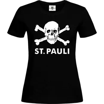 Dámské tričko Tričko St. Pauli Druh: Dámské, Barva: Černá, Velikost: M