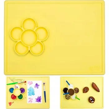 Hrací deka EZPZ Herní Podložka s nádobami, žlutá