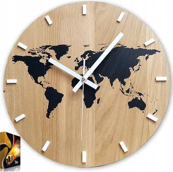 Hodiny Nástěnné hodiny ModernClock hnědé 33 cm