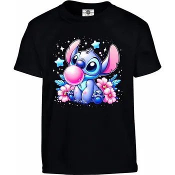 Clearprint Tričko Stitch | Lilo & Stitch Černá 134-M