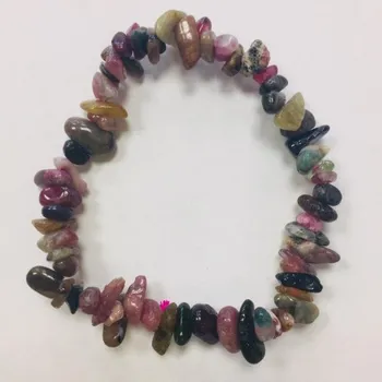 Drahý kámen Náramek Turmalín melounový, sekaný