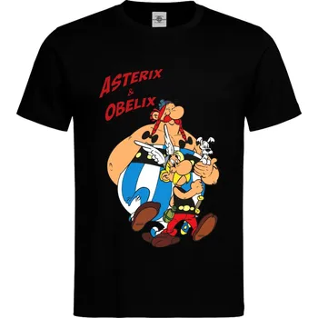 Pánské tričko Tričko Asterix & Obelix Druh: Pánské, Barva: Černá, Velikost: XL