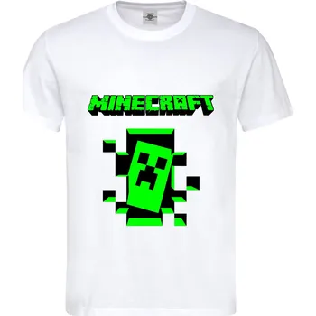 Pánské tričko Tričko Minecraft Druh: Pánské, Barva: Bílá, Velikost: S