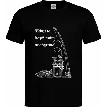 Pánské tričko Tričko Miluji to, když mám nachytáno Druh: Pánské, Barva: Černá, Velikost: S