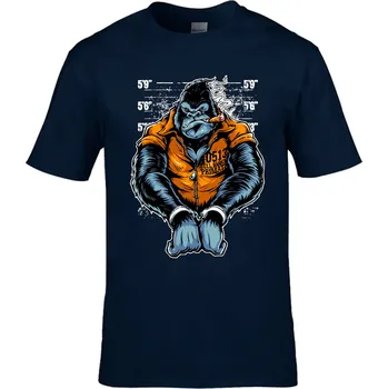 Pánské tričko Tričko Gorila v poutech Druh: Pánské, Barva: Khaki, Velikost: S