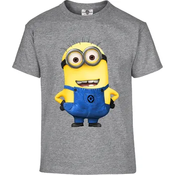 Pánské tričko Tričko Kevin | Mimoni Druh: Dětské, Barva: Šedá, Velikost: 146-L