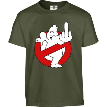 Pánská móda Tričko Ghostbusters | Fuck Druh: Dětské, Barva: Khaki, Velikost: 158-XL