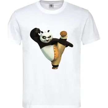 Pánské tričko Tričko Kung-fu Panda Druh: Pánské, Barva: Bílá, Velikost: XL