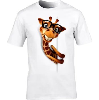 Pánské tričko Tričko Žirafka Druh: Dětské, Barva: Khaki, Velikost: XL