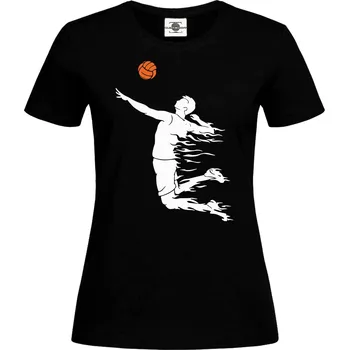 Dámské tričko Tričko Volejbal Druh: Dámské, Barva: Černá, Velikost: XS