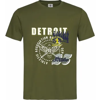 Pánské tričko Tričko Detroit Baseball Druh: Pánské, Barva: Khaki, Velikost: S