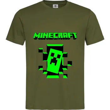 Pánské oblečení Tričko Minecraft Druh: Pánské, Barva: Khaki, Velikost: M