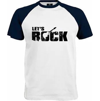 Pánské tričko Tričko Let's Rock Druh: Pánské, Barva: Navy | Bílá, Velikost: XL