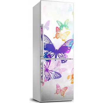 Fototapeta Samolepka na ledničku Barevné motýli 70x190