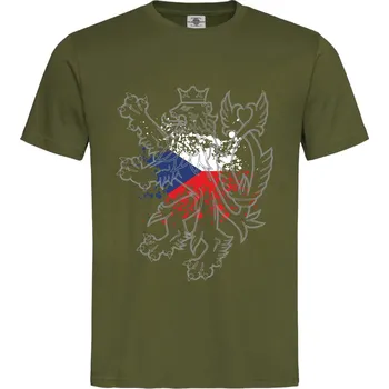 Pánské oblečení Tričko Česko Druh: Pánské, Barva: Khaki, Velikost: L