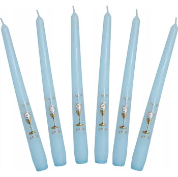 Svíčka Stolní svíčka dekorace pro První svaté přijímání 6 ks