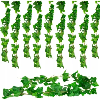 umělá květina UMĚLÝ BŘEČŤAN DO POKOJE 200 cm HUSTÝ jako živý girlanda na plot závěsný