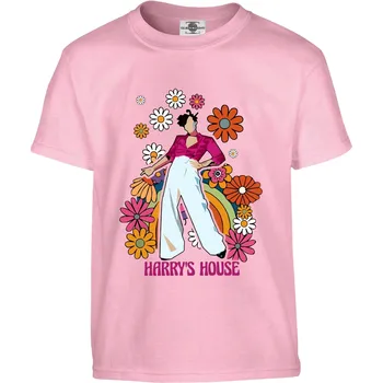 Pánská móda Tričko Harry Styles | Harry's House Druh: Dětské, Barva: Růžová, Velikost: 158-XL