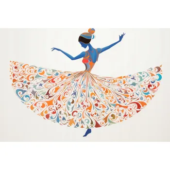 Plakát Plakát Točící se baletka bez rámu 66,5 x 46,5 cm