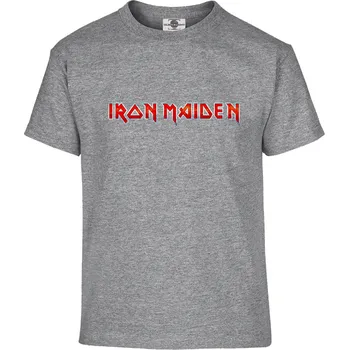 Pánské tričko Tričko Iron Maiden Druh: Dětské, Barva: Šedá, Velikost: 122-S