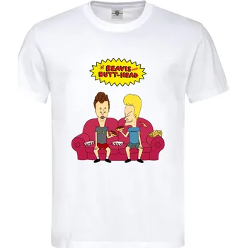 Pánské tričko Tričko Beavis And Butt-Head | MTV Druh: Dětské, Barva: Bílá, Velikost: 146-L