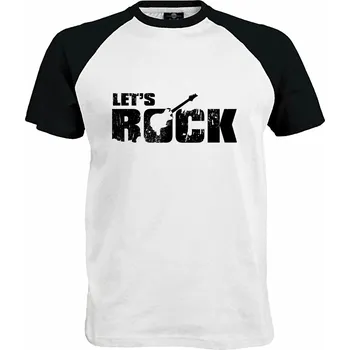 Pánské tričko Tričko Let's Rock Druh: Pánské, Barva: Černo | Bílá, Velikost: XL
