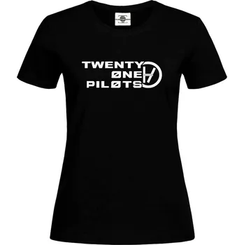 Dámské tričko Tričko Twenty One Pilots Druh: Dámské, Barva: Černá, Velikost: L