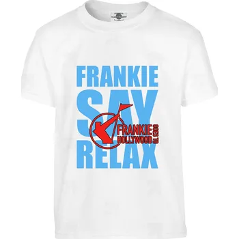 Pánské tričko Tričko Frankie Goes to Hollywood | Frankie Say Relax Druh: Dětské, Barva: Bílá, Velikost: 146-L