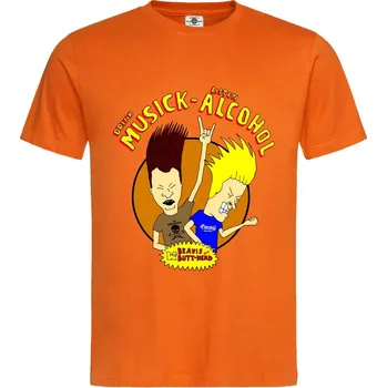 Pánské tričko Tričko Beavis And Butt-Head | WTF Druh: Pánské, Barva: Oranžová, Velikost: XL