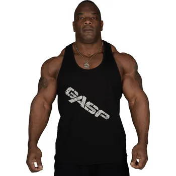Pánské tílko Gasp VINTAGE T-BACK BLACK tank – tílko Gasp černé Velikost: S