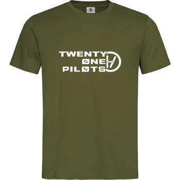 Pánské tričko Tričko Twenty One Pilots Druh: Pánské, Barva: Khaki, Velikost: S