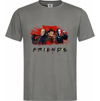 Pánské tričko Tričko Friends | Horror Monsters Druh: Pánské, Barva: Břidlice, Velikost: M