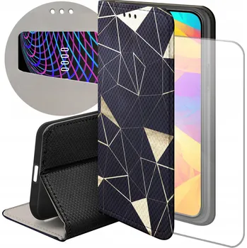 Pouzdro na mobilní telefon Flipové pouzdro Hello Case pro Samsung A21s zlaté