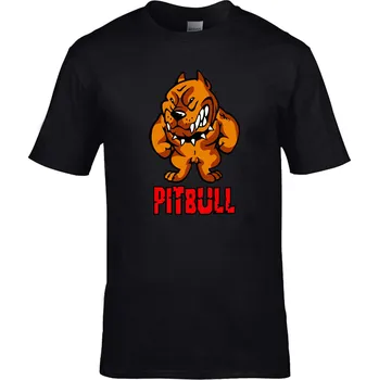 Pánské tričko Tričko Pitbull Druh: Dětské, Barva: Černá, Velikost: L