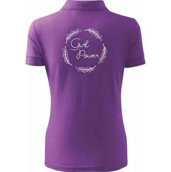 Girl power - Polokošile dámská Pique Polo - 2XL ( Fialová )