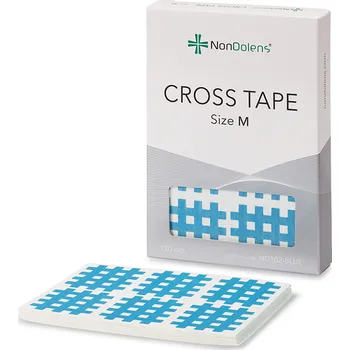 Zdravotnický materiál Cross tejp modrý, vel. M (B), 29 mm x 36 mm (120ks)
