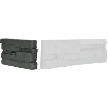 Obklad Krajovka Vaspo Kámen lámaný tmavě šedá 10,7x19 cm V530061