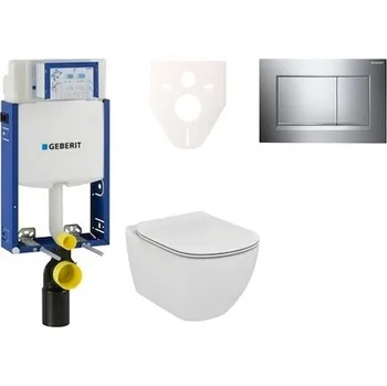 Klozet Cenově zvýhodněný závěsný WC set Geberit k zazdění + WC Ideal Standard Tesi 110.302.00.5NE6