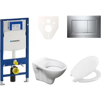 Klozet Cenově zvýhodněný závěsný WC set Geberit do lehkých stěn / předstěnová montáž+ WC S-Line S-line Pro 111.300.00.5NR6