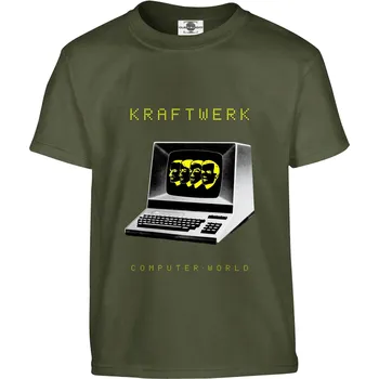 Pánská móda Tričko Kraftwerk | Computer World Druh: Dětské, Barva: Khaki, Velikost: 110-XS