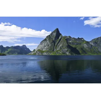 Obraz Plakát Norský fjord 7 bez rámu 30 x 20 cm